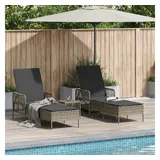 vidaXL Sonnenliege 35 x 35 x 32 cm Grau