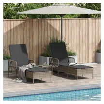 vidaXL Sonnenliege 35 x 35 x 32 cm Grau