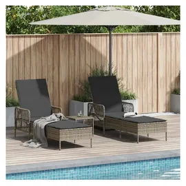 vidaXL Sonnenliege 35 x 35 x 32 cm Grau