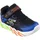 SKECHERS Flex Glow Bolt Turnschuhe Ohne Schnürsenkel Black / Blue 35