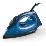 Clean Maxx CLEANmaxx Dampfbügeleisen mit Antihaftbeschichtung für Dampf- und Trockenbügeln Individuelle Temperatur- und Dampfregelung Ideal auch für empfindliche Stoffe wie Wolle oder Seide geeignet - Blau/Dunkelblau
