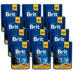 BRIT Cat  Lachs und Forelle 12x100g