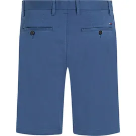 Tommy Hilfiger Chinoshorts "BROOKLYN SHORT 1985", Herren, Gr. 38, N-Gr, blau (aegean sea), Stoff, Obermaterial: 97% Baumwolle, 3% Elasthan, unifarben, Basic, normal kniefrei, Hosen, in klassischem Design