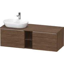 Duravit D-Neo Konsolenwaschtischunterbau wandhängend Nussbaum dunkel Matt 1400x550x459 mm - DE4950L7 DE4950L70210000