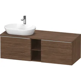 Duravit D-Neo Konsolenwaschtischunterbau wandhängend Nussbaum dunkel Matt 1400x550x459 mm - DE4950L7 DE4950L70210000