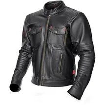 ADRENALINE BOSTON Lederjacke Schwarz 2XS