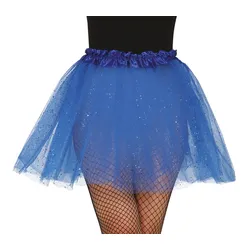 Glitzer Tutu für Damen blau - OS