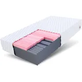 Fdm Matratze 90x200 cm Kaltschaum Höhe 29 cm Visco Memory Schaum HR-Schaum mit waschbarem Bezug Waschbar