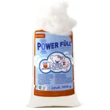 POWER FÜLL Füllwatte 5kg - 5 x 1kg Ökotex antiallergisch waschbar 95°C hochflauschig Kissenfüllung Bastelwatte Füllmaterial Stopfmaterial (5000g, 5000.00)