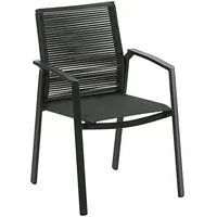 Dehner Stapelstuhl Monaco Gartenstuhl 87 x 57 x 61 cm grau