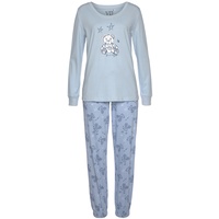 VIVANCE DREAMS Damen Pyjama hellblau Gr.44/46