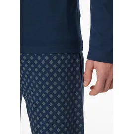 SCHIESSER Casual Essentials 2 tlg. mit V-Ausschnitt, Dunkelblau 3XL