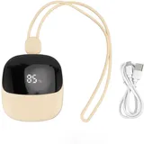 Tragbarer Und Wiederaufladbarer Usb-nackenventilator, Ideal Für Reisen Und Camping (weiß).