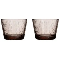Iittala - Tundra Trinkglas 16 cl, leinen (2er-Set)