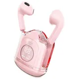 BLUE STAR PREMIER Kabellose Kopfhörer TWS Transparency Fi22 Bluetooth In-Ear-Kopfhörer 350mAh Rosa