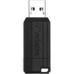USB Stick Pin Stripe, 128GB, Standard Speed 67x, schwarz, 49071