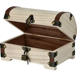 Cepewa Holztruhe 21,5 x 15 x 13,5 cm 1-tlg. braun