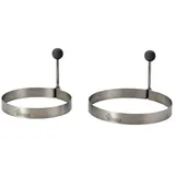 TEST RITE TEPRO Bratringe 2er Set Edelstahl schwarz