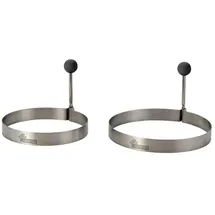 TEST RITE TEPRO Bratringe 2er Set Edelstahl schwarz