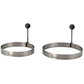 TEST RITE TEPRO Bratringe 2er Set Edelstahl schwarz