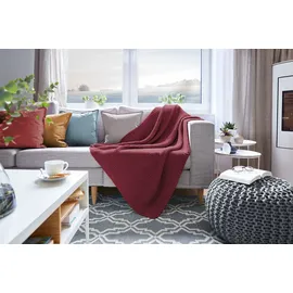 Primera Strickdecke 130 x 170 cm Rot