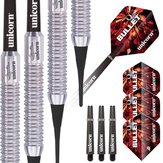 Unicorn Information System Unicorn Bullet Gary Anderson Soft Dart, Edelstahl, Silber, 18g