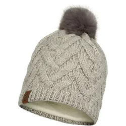 BUFF Knitted & Fleece Band Hat Caryn Bommelmütze cru