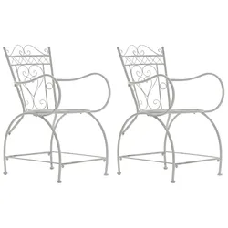 CLP 2er Set Stühle Sheela antik weiß