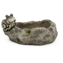 Hti-Living Pflanzschale mit Schnecke Gartenfigur