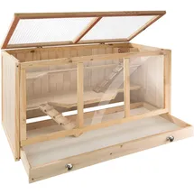 Tectake Nagerkäfig 95 x 50 x 50 cm Holz