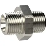 Riegler Doppelgewindenippel M14x1,5 a. SW 17 MS vern.