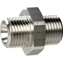 Riegler Doppelgewindenippel M14x1,5 a. SW 17 MS vern.