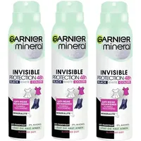 Garnier Mineral Invisible Black White Colors Spray 3 x 150 ml