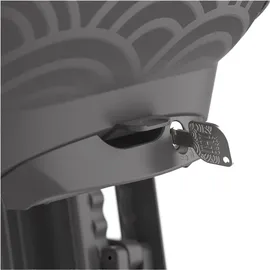 Urban Iki Gepäckträgerkindersitz Fahrrad mit Adapter beige schwarz abschließbar TaKe