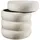 Tectake tectake® Sitzhocker mit Stauraum, rund, gepolstert, weicher, pflegeleichter Bezug