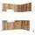 vidaXL 11-tlg. Küchenschrank-Set Kalmar Altholz-Optik Holzwerkstoff