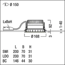 Zumtobel Group LED-Downlight PANOS R (62927310)