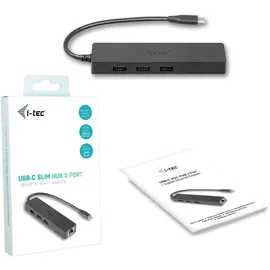 iTEC i-tec USB-C Slim HUB 3 Port + Gigabit Ethernet Adapter