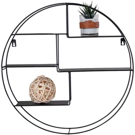 House Nordic Wandregal 47 x 10 x 47 cm Schwarz