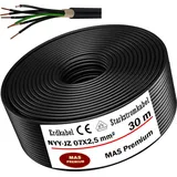 30m Erdkabel Starkstromkabel NYY-JZ 7X2,5 mm2 Elektrokabel