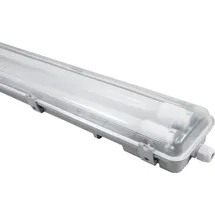 McShine LED Feuchtraumleuchte Kunststoff 150 cm 2x2.400 lm grau