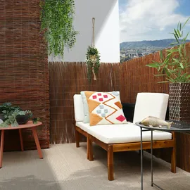 urfence 90x300 Balkon Sichtschutz Gartenzaun Weidenzaun - Garten Sichtschutzmatte Weide