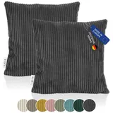 lycce Kissenbezug Lycce 40 x 40 cm Grau