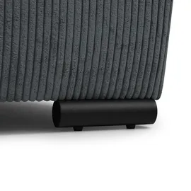 beautysofa Ecksofa BENNY Polyester U-Form 3-Sitzer Grau