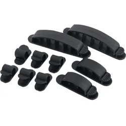 LogiLink Kabelclips schwarz