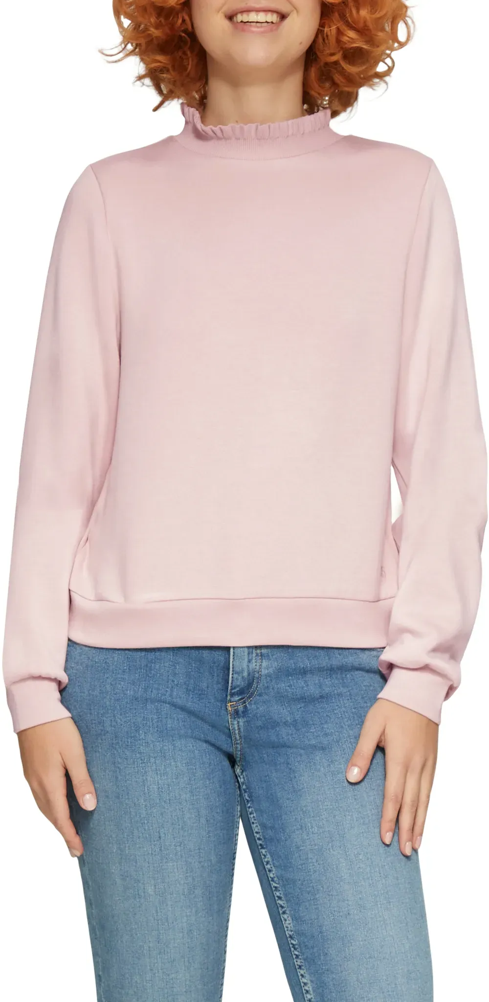 QS Sweatshirt, mit Rüschenkragen QS powder pink S