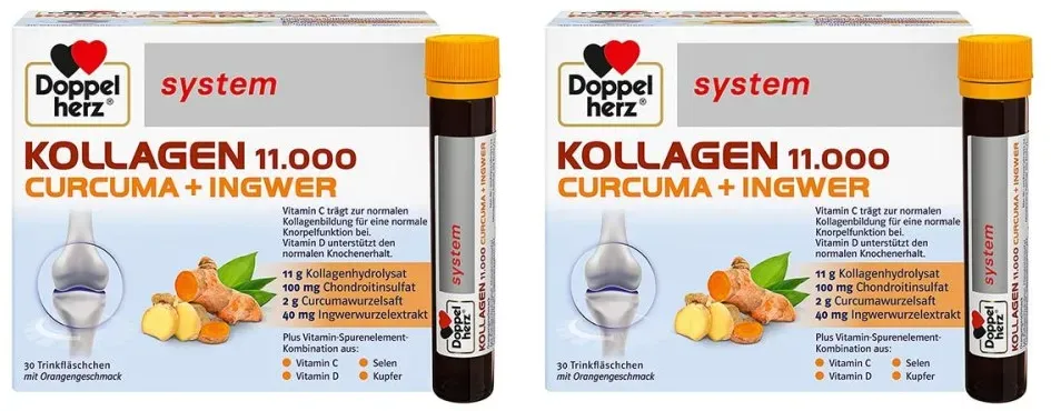 Doppelherz system Kollagen 11.000 Curcuma + Ingwer
