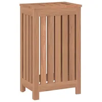 vidaXL Wäschebehälter 35x25x60 cm Massivholz Teak