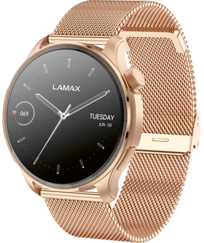 LAMAX Electronics Prism AMOLED Rose Gold Smart Watch 1 St.