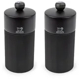 Peugeot Geschenkbox, Pfeffermühle + Salzmühle, Schwarz